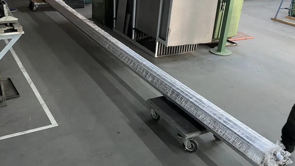 Das Material: Rohre aus Edelstahl