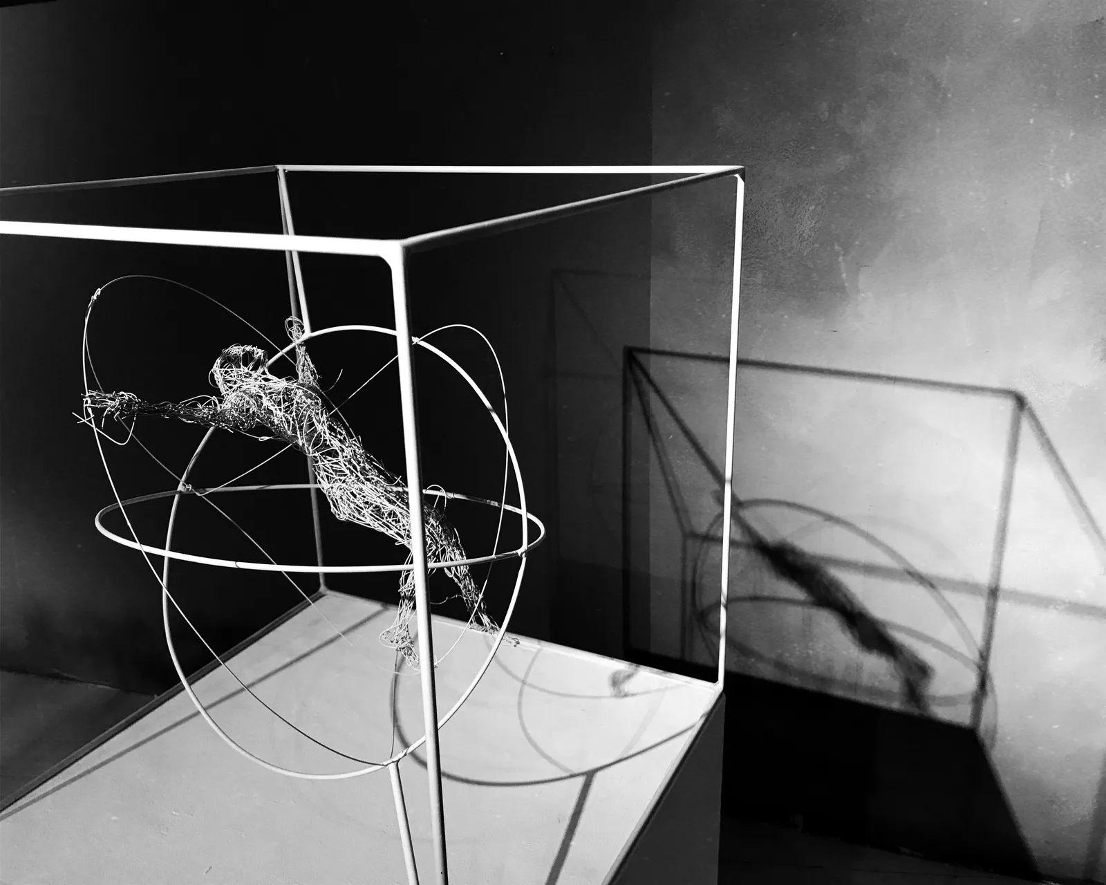 IMMERSION – Drahtskulptur von Bildhauerin Stefanie Welk, Kunst für Wohnraum, Praxisräume und Büro